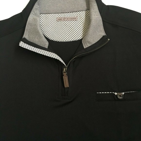 Age of Wisdom Men's 1/4 Zip Pullover - Picture 2 of 3